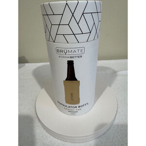 Brumate hopsulator bottle for beer. Desert tan. Stainless steel. Beer cooler NIB